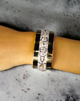 Art Deco Antique Diamond Bracelet Top View Vintage Craftsmanship – Cherry Pick Diamonds St. Louis MO