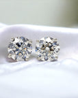 Natural Diamond Studs Yellow Gold 14K G-H SI Round Brilliant Martini Low Profile – Cherry Pick Diamonds Clayton St. Louis MO