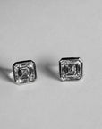 Asscher Lights 4.94ct Lab Diamond Bezel Earrings Worn – Cherry Pick Diamonds St. Louis MO