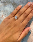 Belfast OV 14K white gold whisper thin setting for round brilliant or oval center – Cherry Pick Diamonds Clayton MO