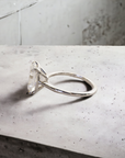 Belfast white gold solitaire setting for emerald or radiant cut diamond – Cherry Pick Diamonds St. Louis MO