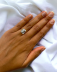 Naples YG 14K yellow gold minimal engagement ring setting detail – Cherry Pick Diamonds Clayton MO
