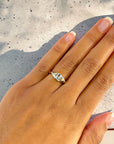 Lyon yellow gold east to west marquise lab created diamond angle view – Cherry Pick Diamonds St. Louis MO