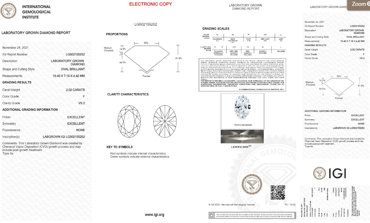 Marseille OV yellow gold ring with 2.01 carat oval lab created diamond – Cherry Pick Diamonds St. Louis MO