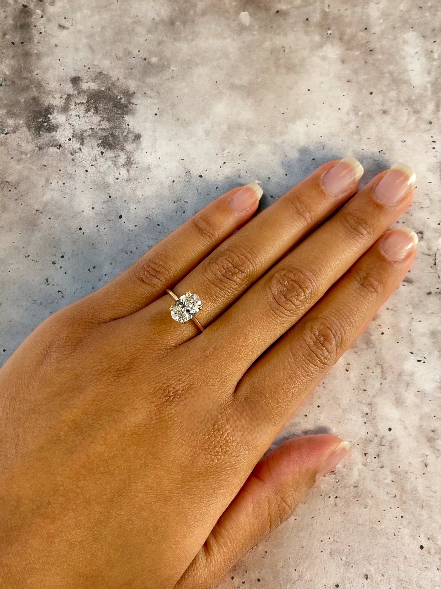 Marseille OV yellow gold oval lab diamond solitaire side view – Cherry Pick Diamonds Clayton MO