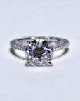 Paris European WG engagement ring in 14K white gold with 2.54ct old European cut lab created diamond – Cherry Pick Diamonds Clayton St. Louis MO