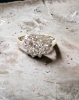 Vintage 0.75 Euro engagement ring in white gold, vintage halo with old European cut diamond – Cherry Pick Diamonds Clayton St. Louis MO