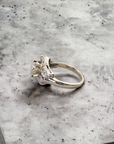 Vintage 0.75 Euro ring side view, white gold old European cut diamond – Cherry Pick Diamonds St. Louis MO