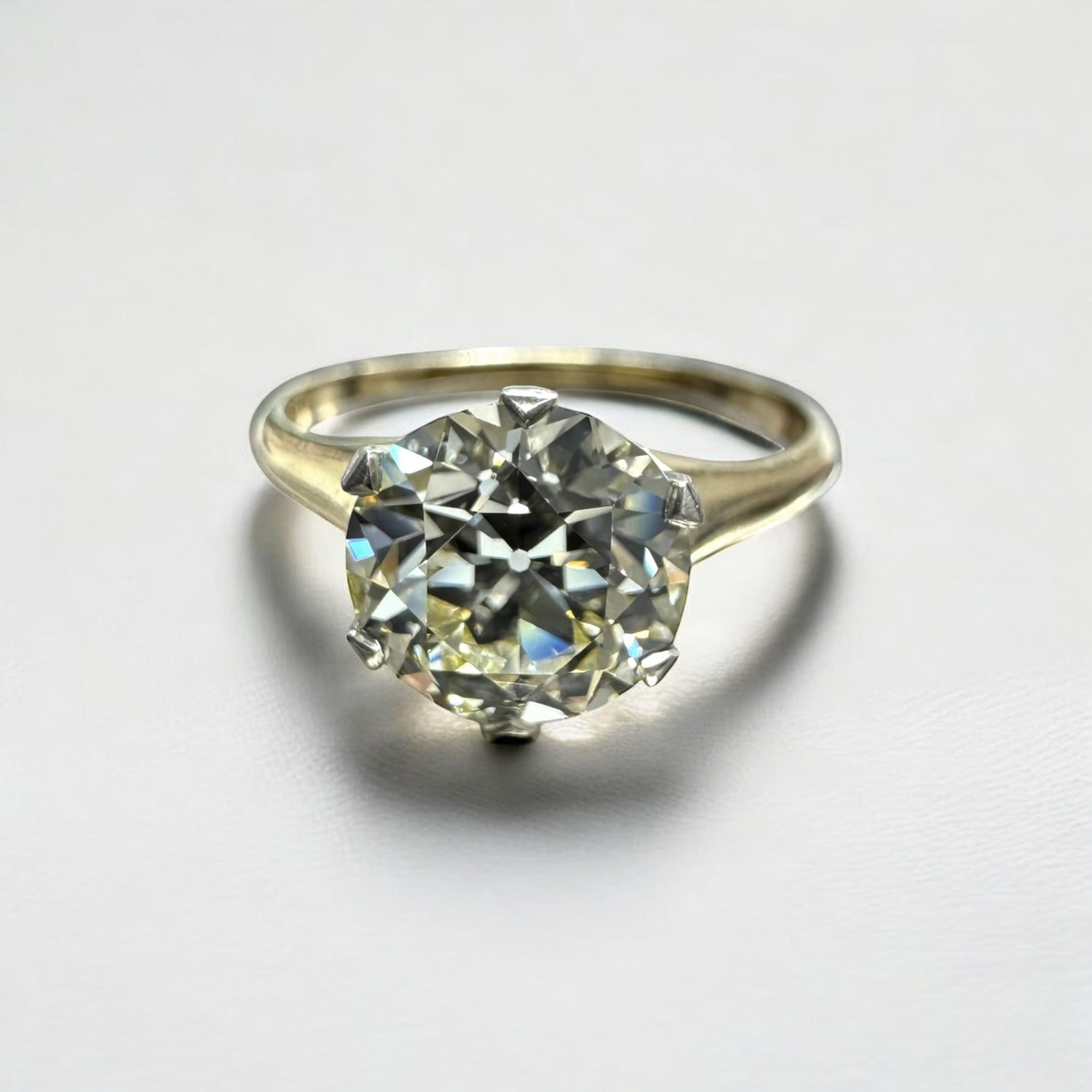 Old European Soul engagement ring in 14K yellow gold with 2.52ct natural old European cut diamond – Cherry Pick Diamonds Clayton St. Louis MO