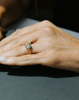 Old European Soul ring side view, old European cut diamond – Cherry Pick Diamonds St. Louis MO