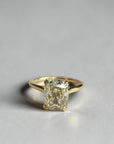 Old Mine Class engagement ring in 14K yellow gold with 2.01ct natural old mine cut diamond, split prong – Cherry Pick Diamonds Clayton St. Louis MO
