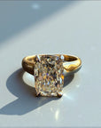 Tangier Natural engagement ring in two-tone gold with 3.52ct cushion cut natural diamond – Cherry Pick Diamonds Clayton St. Louis MO