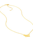 Papillon Gold Butterfly Pendant Necklace Close-Up 14K – Cherry Pick Diamonds Clayton MO