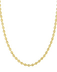 Portofino Necklace 14K yellow gold puff mariner chain – Cherry Pick Diamonds Clayton St. Louis MO