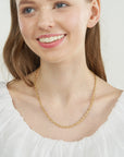 Portofino yellow gold puff mariner chain necklace with lobster lock – Cherry Pick Diamonds St. Louis MO