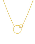 Twining Circle Necklace 14K Yellow Gold Interlocking Open Circles Pendant – Cherry Pick Diamonds Clayton St. Louis MO