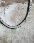 Firenze Tennis Necklace 10TW White Gold Lab Diamond Three-Prong Riviera 14K – Cherry Pick Diamonds Clayton St. Louis MO