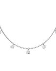 Toledo BR WG 14K white gold lab created diamond necklace side view – Cherry Pick Diamonds St. Louis MO