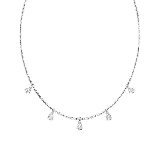 Toledo PS WG 14K white gold pear shape lab created diamond necklace – Cherry Pick Diamonds St. Louis MO