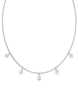 Toledo PS WG 14K white gold pear shape lab created diamond necklace – Cherry Pick Diamonds St. Louis MO
