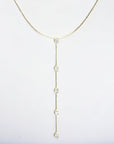 Ibiza multi lariat diamond necklace in 14K yellow gold with lab created diamonds – Cherry Pick Diamonds Clayton St. Louis MO