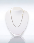 Tulum Diamond Necklace 14K Two-Tone Gold Paper Clip Chain 2ct Natural Diamonds G SI – Cherry Pick Diamonds Clayton St. Louis MO