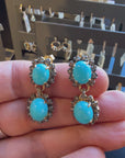 Torquise and Diamond Earrings