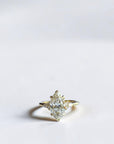 2.03 carat D VS1 IGI lab marquise diamond five stone crown ring in 14k yellow gold — Cherry Pick Diamonds Clayton MO