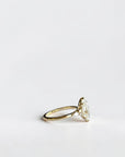 Marquise Crown lab diamond engagement ring with hidden halo and marquise side stones — Cherry Pick Diamonds St. Louis