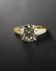 Round Trio three stone engagement ring with round brilliant natural diamond – Cherry Pick Diamonds Clayton St. Louis MO
