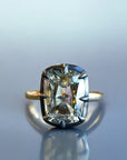 Old Mine Bliss Victorian style ring in 18K yellow gold and blackened silver with 2.00ct natural old mine cut diamond – Cherry Pick Diamonds Clayton St. Louis MO