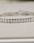 Bemiston White Gold 14K Emerald Cut Lab Diamond Tennis Bracelet – Cherry Pick Diamonds Clayton St. Louis MO