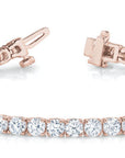 Firenze Tennis Bracelet 14K Rose Gold Natural Diamond F-G SI1 – Cherry Pick Diamonds Clayton St. Louis MO