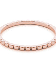 Soho Rose Gold 14K Beaded Wedding Band 2mm Stackable – Cherry Pick Diamonds Clayton St. Louis MO