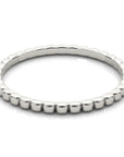Soho White Gold 14K Beaded Wedding Band 2mm Stackable – Cherry Pick Diamonds Clayton St. Louis MO