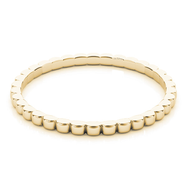 Soho Yellow Gold 14K Beaded Wedding Band 2mm Stackable – Cherry Pick Diamonds Clayton St. Louis MO