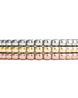 Soho Beaded Band Trio White Yellow Rose Gold Stacked – Cherry Pick Diamonds St. Louis MO