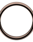 Classico Rose Gold Men's Wedding Band Angle View – Cherry Pick Diamonds St. Louis MO