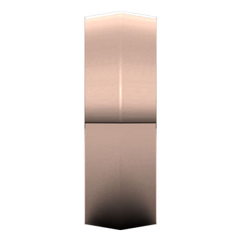 Coltello 14K Rose Gold Knife Edge Wedding Band Close-Up – Cherry Pick Diamonds Clayton MO