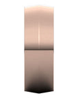 Coltello 14K Rose Gold Knife Edge Wedding Band Close-Up – Cherry Pick Diamonds Clayton MO
