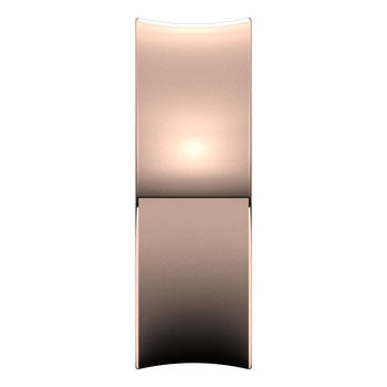 Convo 14K Rose Gold Concave Wedding Band Close-Up – Cherry Pick Diamonds Clayton MO