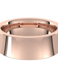 Convo Rose Gold 14K Concave Comfort Fit Men's Wedding Band 7mm – Cherry Pick Diamonds Clayton St. Louis MO