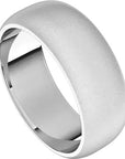 Classico White Gold Wedding Band Bead Blast Matte Finish – Cherry Pick Diamonds Clayton MO