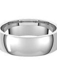 Classico 14K White Gold Half Round Comfort Fit Men's Wedding Band 7mm – Cherry Pick Diamonds Clayton St. Louis MO