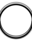 Classico White Gold Men's Wedding Band Satin Finish Profile – Cherry Pick Diamonds St. Louis MO