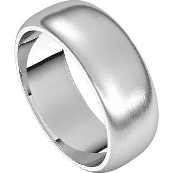 Classico White Gold Wedding Band Satin Finish – Cherry Pick Diamonds St. Louis MO