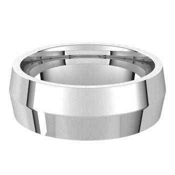 Coltello 14K White Gold Knife Edge Comfort Fit Men's Wedding Band 7mm – Cherry Pick Diamonds Clayton St. Louis MO