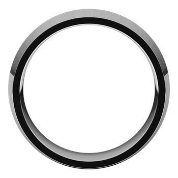 Coltello White Gold Knife Edge Men's Wedding Band Profile View – Cherry Pick Diamonds St. Louis MO