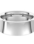 Convo 14K White Gold Concave Comfort Fit Men's Wedding Band 7mm – Cherry Pick Diamonds Clayton St. Louis MO