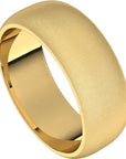 Classico Yellow Gold Wedding Band Bead Blast Matte Finish – Cherry Pick Diamonds Clayton MO